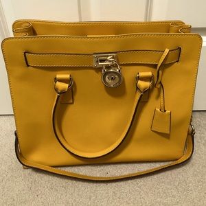 Michael Kors Large Hamilton tote-yellow/gold
